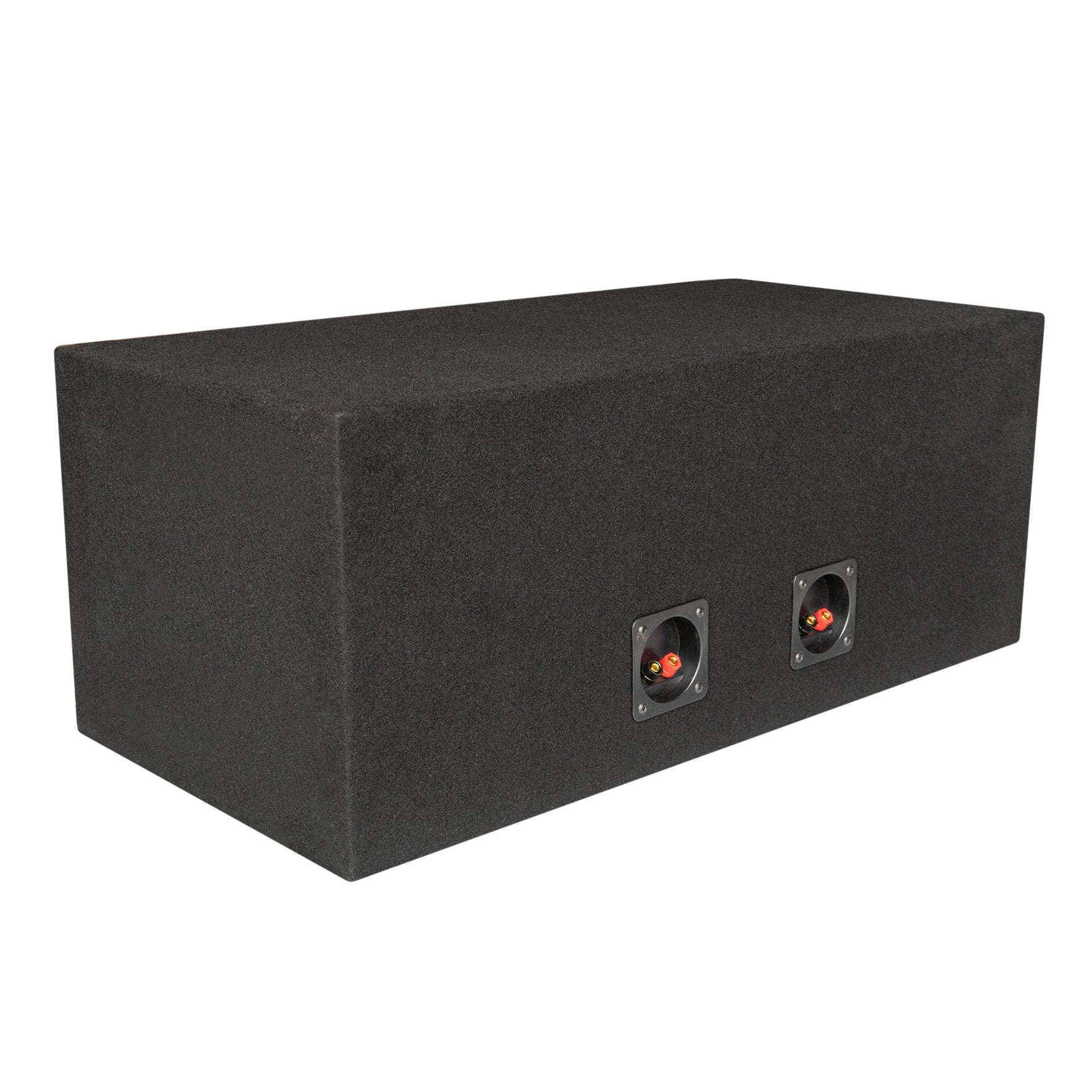 SoundBox E Series Dual 10" Vented Side Port Subwoofer Enclosure, Square