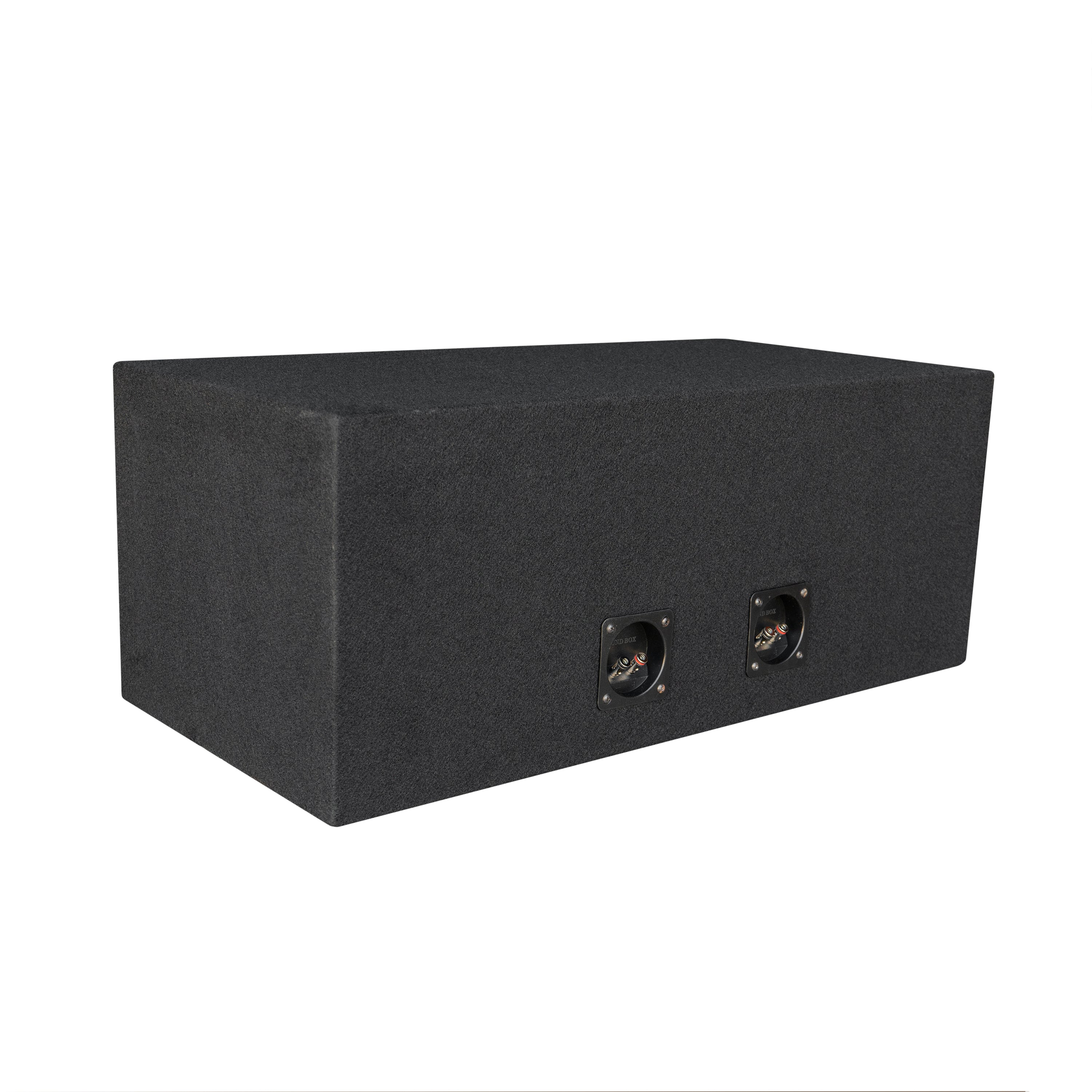 SoundBox E Series Dual 12" Vented Side Port Subwoofer Enclosure, Square