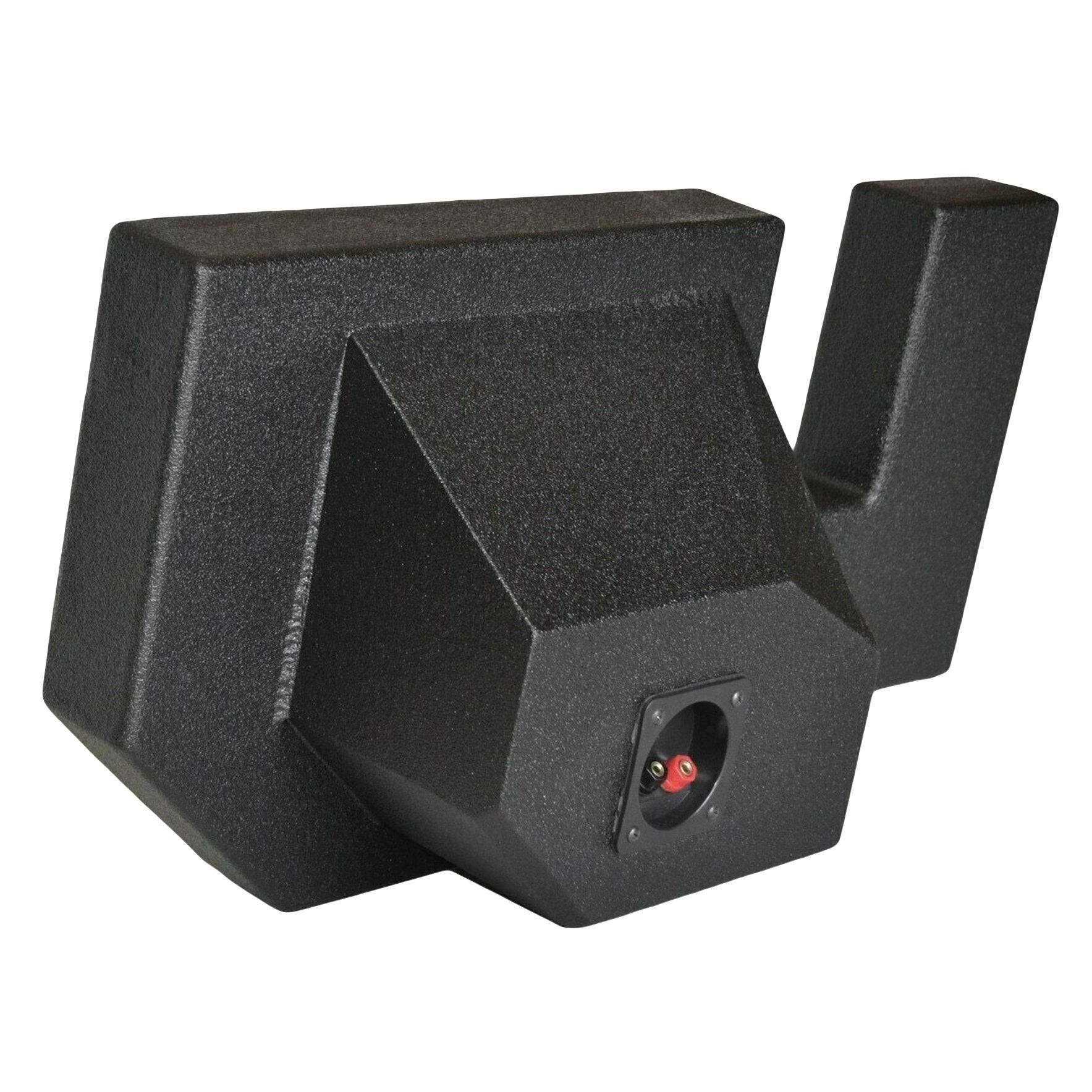 SoundBox Ram Quad Cab/ Crew Cab 2002-2018 Single 10" Upfire Subwoofer Enclosure, BedLiner Finish