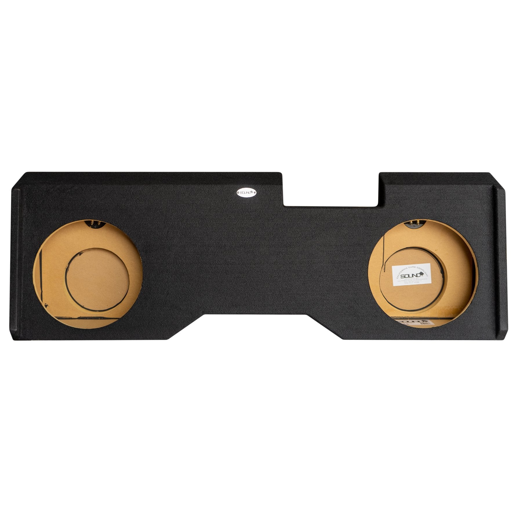 SoundBox Chevy Silverado/ GMC Sierra Crew Cab 2014-2018 Dual 10" Downfire Subwoofer Enclosure