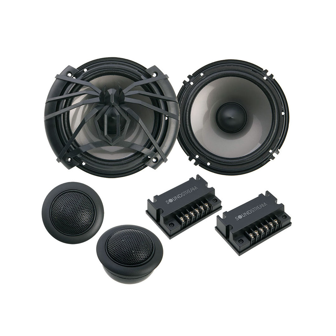 Soundstream AC.6, Arachnid 6.5" 2 Way Component Car Speaker Set - 300W