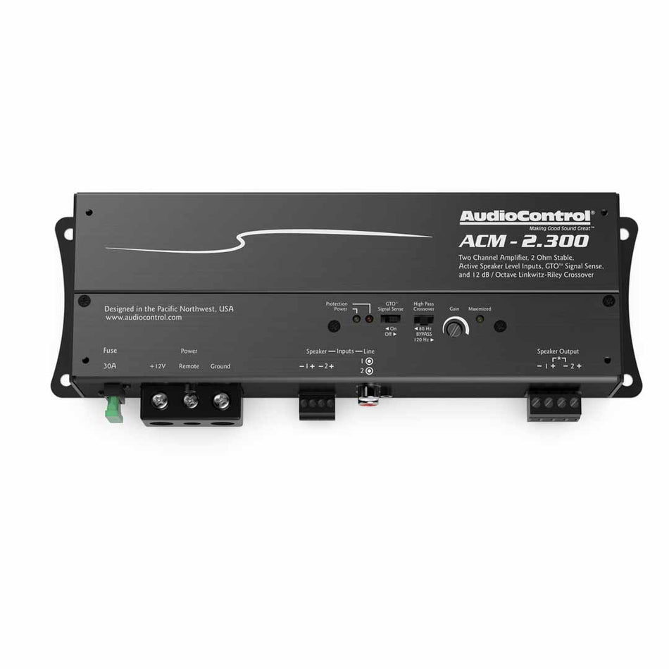 AudioControl ACM-2.300, ACM Series 2 Channel Class D Micro Amplifier, 300 Watts