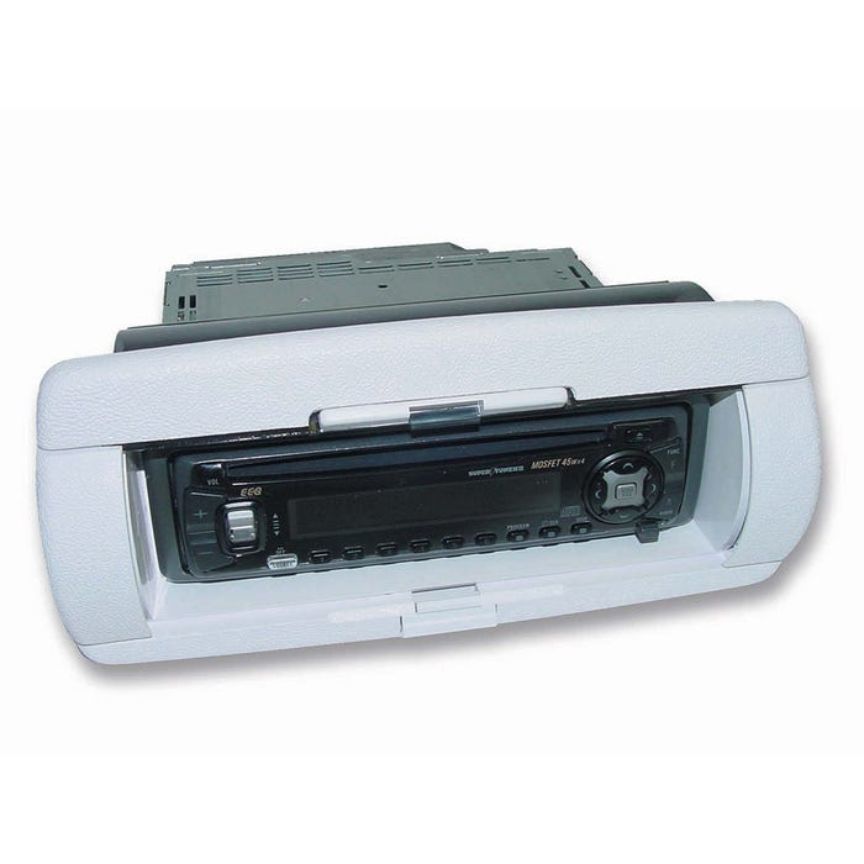Scosche ACM1W, Marine Cover, Universal DIN w/ Automatic Door, White