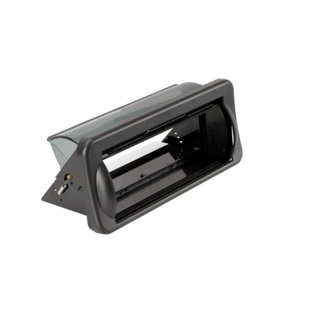 Scosche ACM5B, Marine Cover, Universal DIN w/ Flip-Up Door, Black