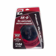 Power Acoustik AK-0, 0 Gauge Amp Wire Kit w/17ft RCA & 200A ANL Fuse