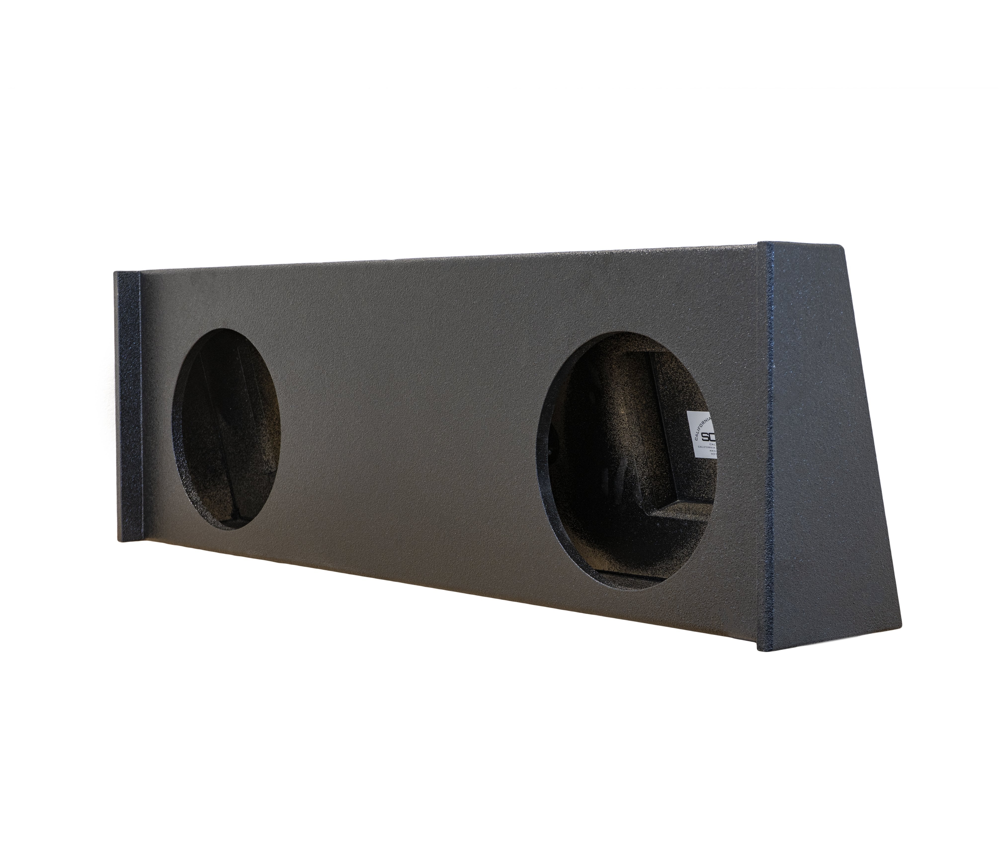 SoundBox Chevy Silverado /GMC Sierra Crew Cab 2008-2013 Dual 12" Subwoofer Enclosure, BedLiner Finish