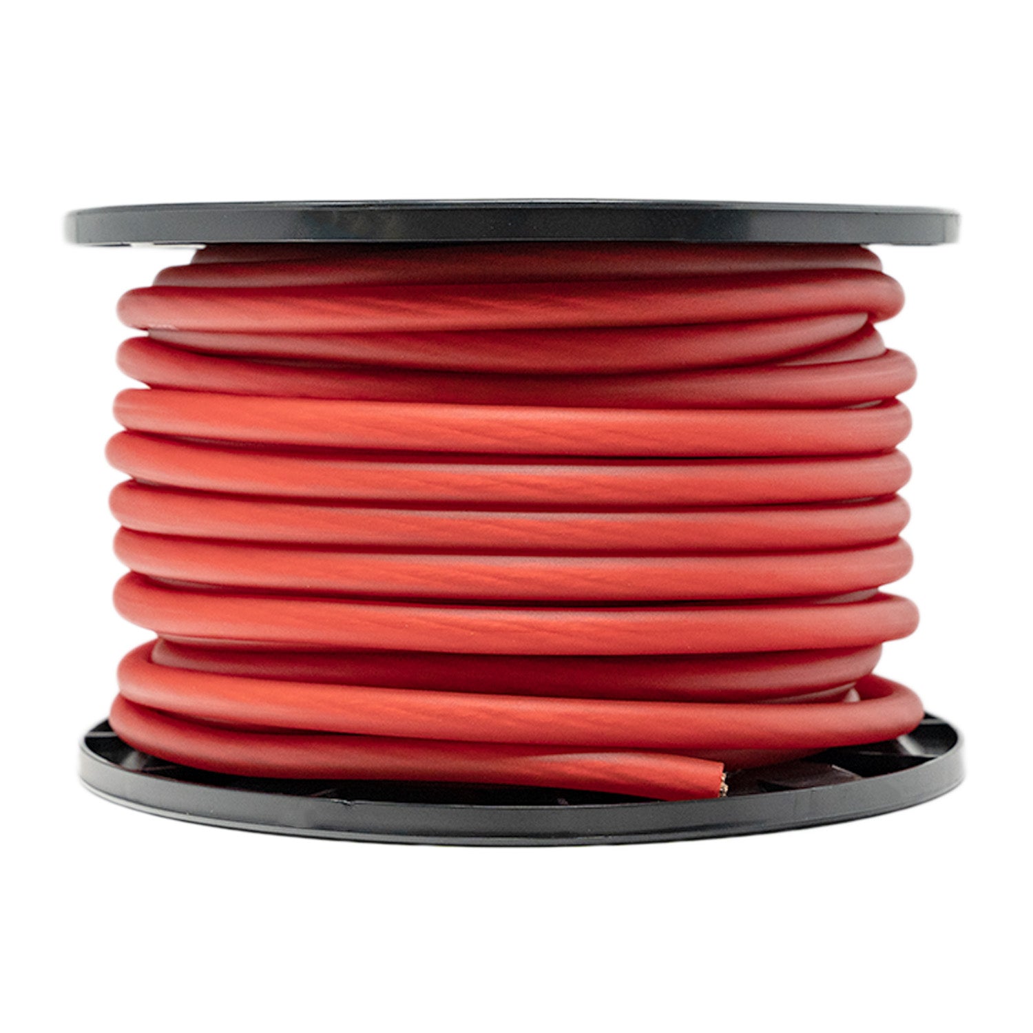 SoundBox CW4-100R, 4 Gauge 100' CCA Amplifier Power / Ground Wire Spool, Red