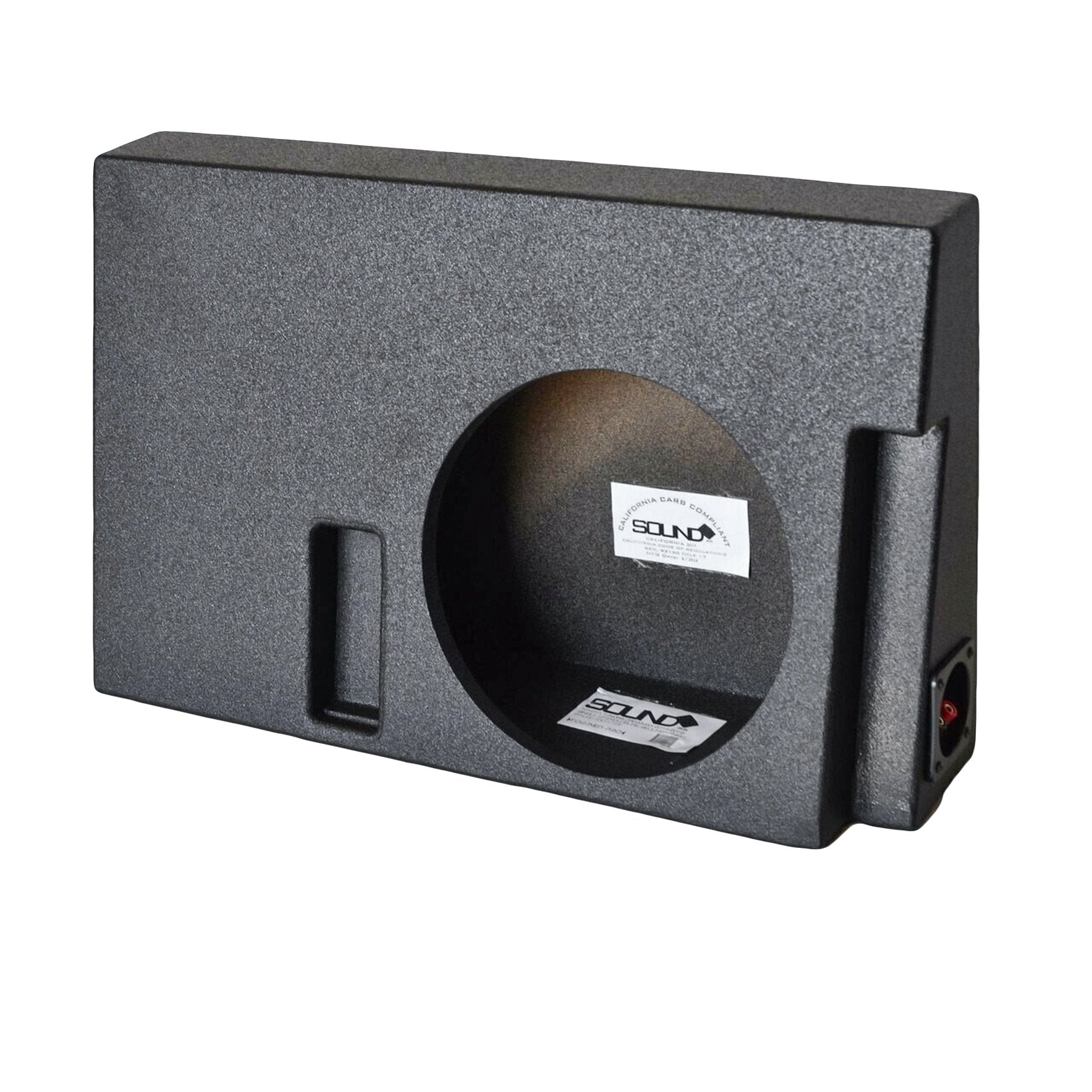 SoundBox Toyota Tundra CrewMax 2014-2018 Single 12" Subwoofer Enclosure, BedLiner Finish