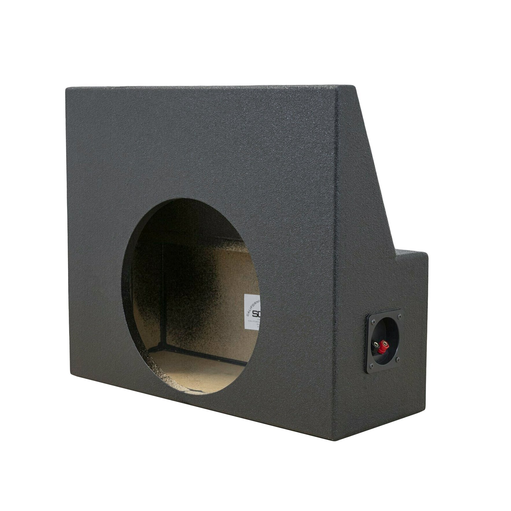 SoundBox Chevy Corvette C5 Z06 1997-2004 Single 10" Upfire Subwoofer Enclosure, BedLiner Finish