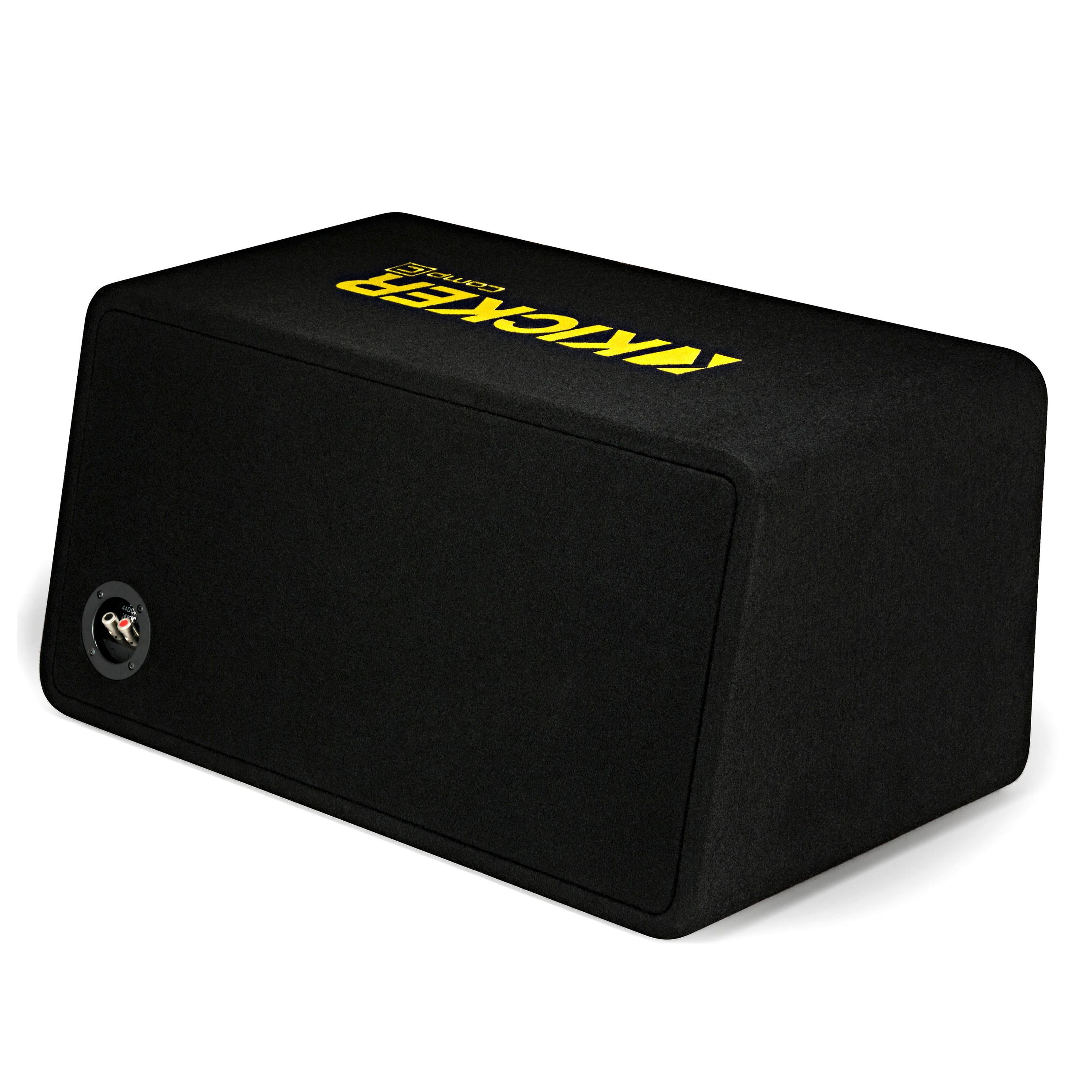 Kicker DCWC122, Dual CompC 12" Subs in Vented Enclosure, 2-Ohm, 600W (44DCWC122)