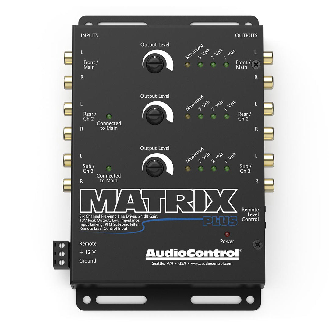 AudioControl Matrix Plus, 6 Channel Line Driver with Optional Level Control