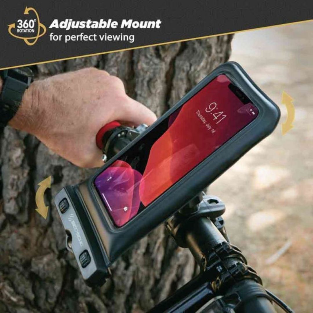 Scosche BMH2O, Water Proof Phone Bike Bag Quick Release Mount