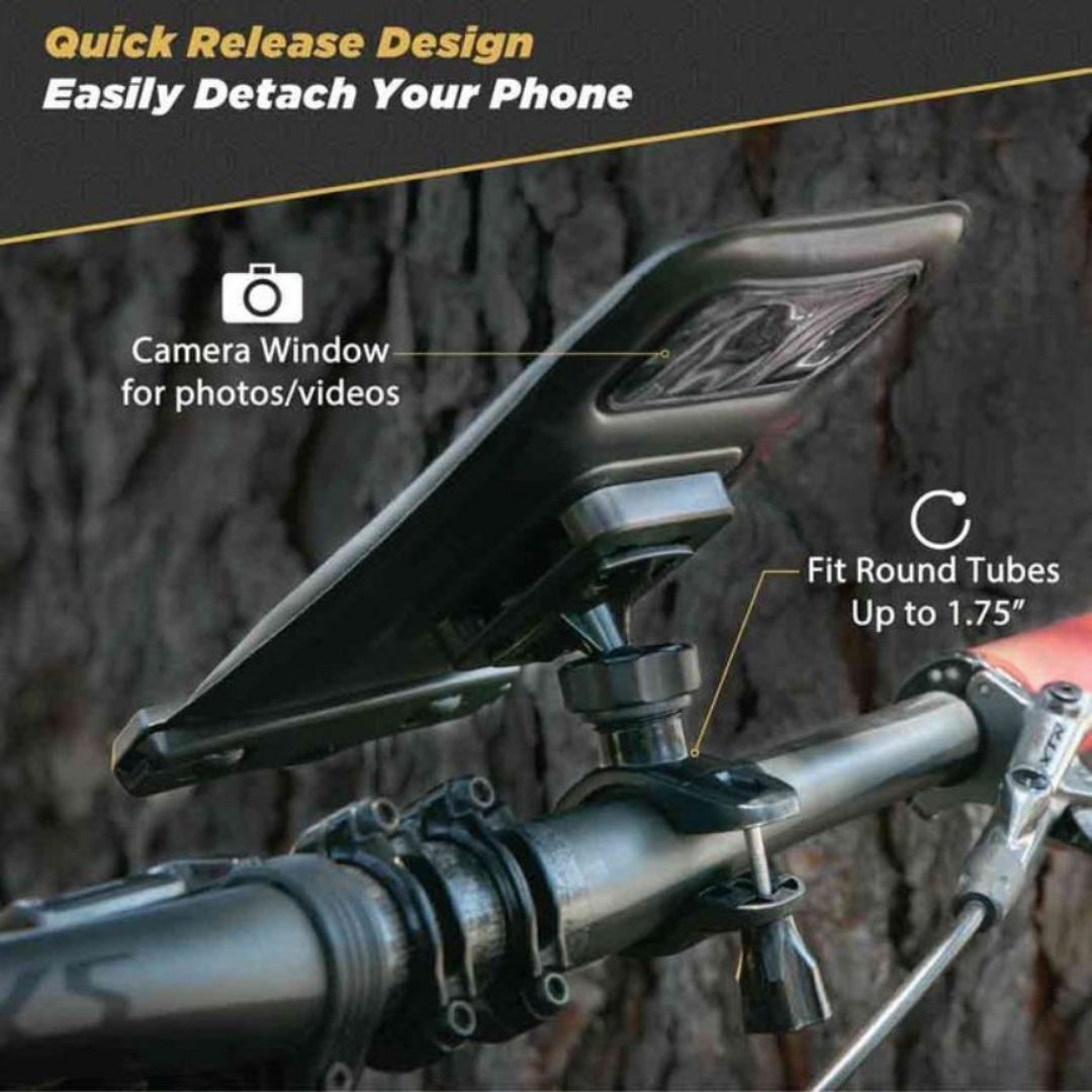 Scosche BMH2O, Water Proof Phone Bike Bag Quick Release Mount