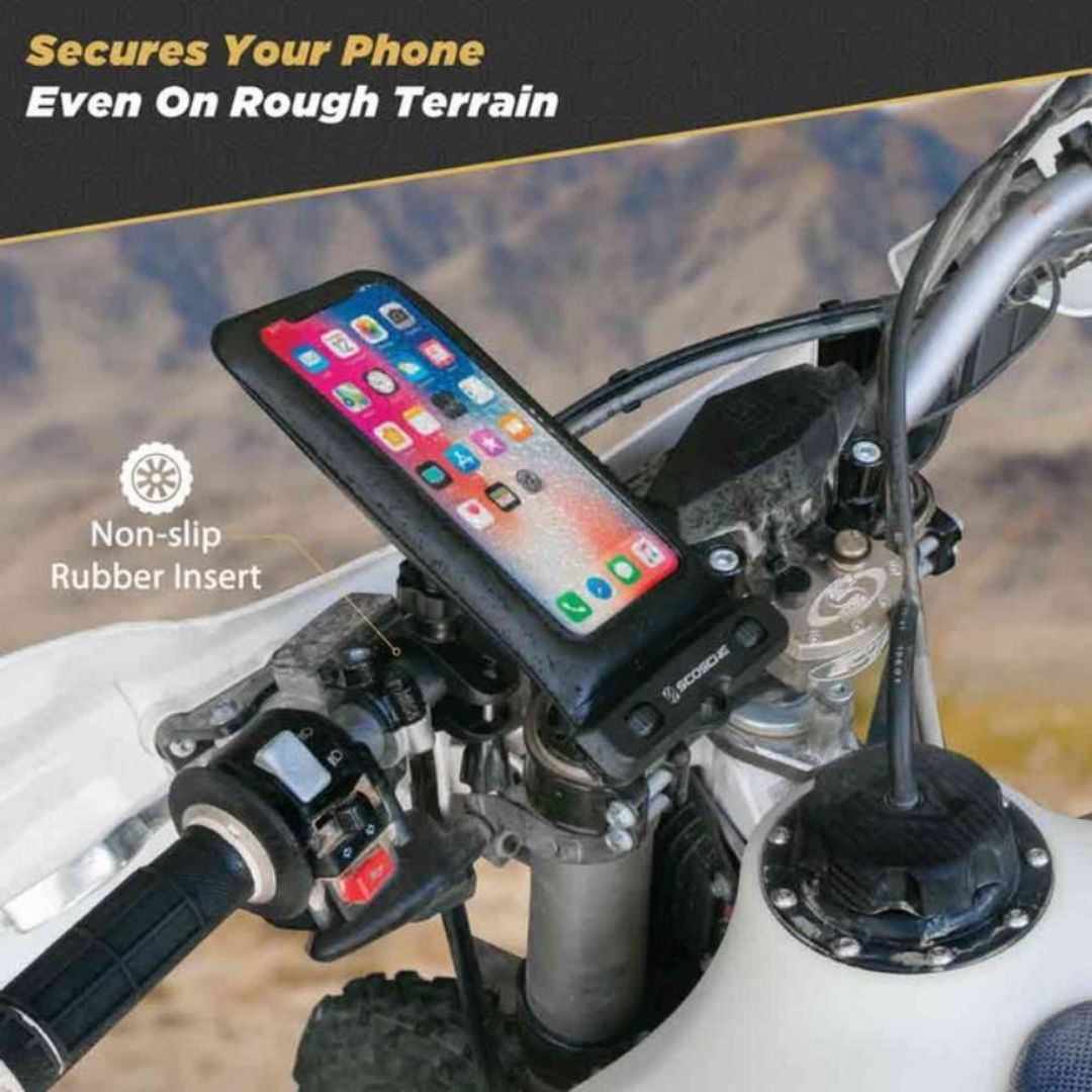 Scosche BMH2O, Water Proof Phone Bike Bag Quick Release Mount