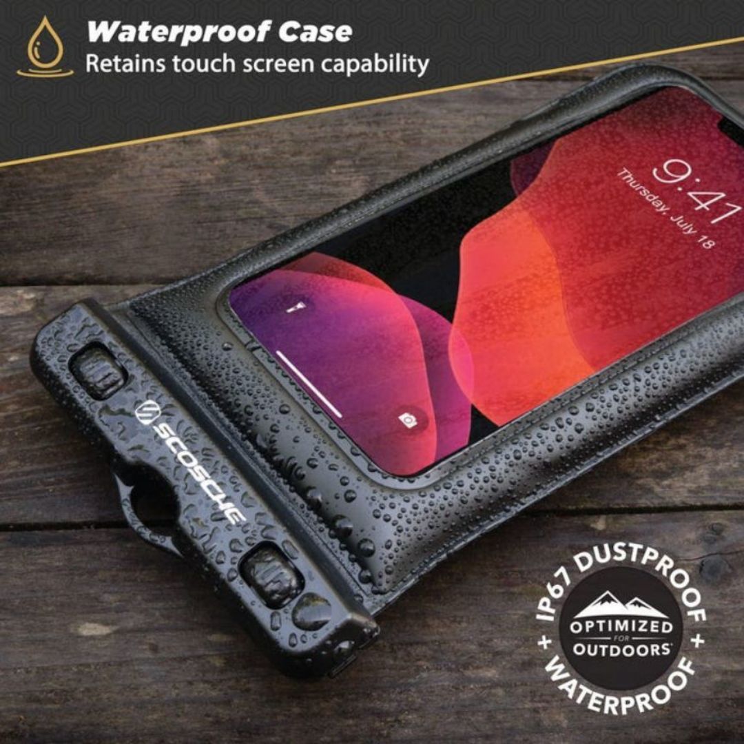 Scosche BMH2O, Water Proof Phone Bike Bag Quick Release Mount