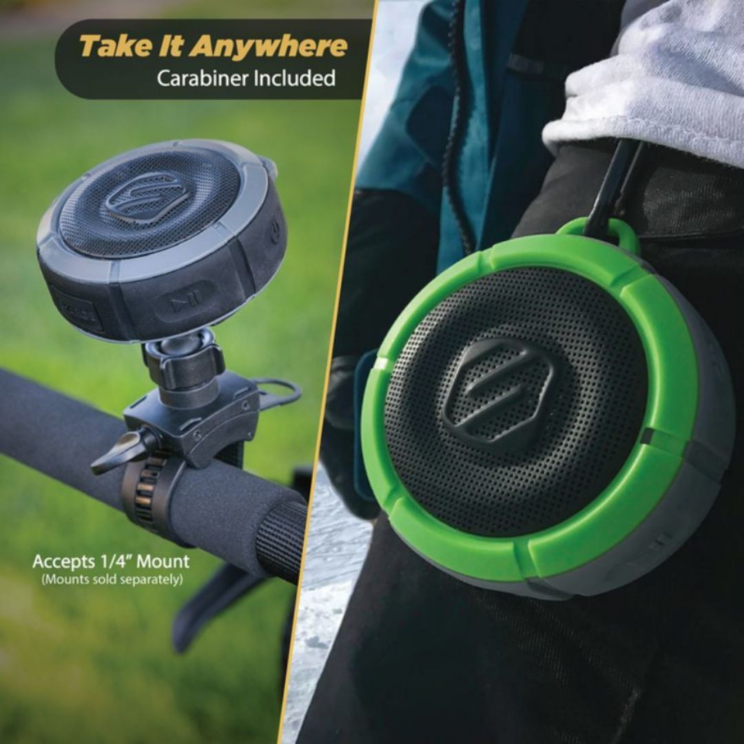 Scosche BTBB, Rugged Waterproof Wireless Speaker (Gray)