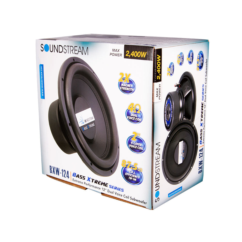 Soundstream BXW-124, Bass Xtreme 12" Subwoofer - 2,400W