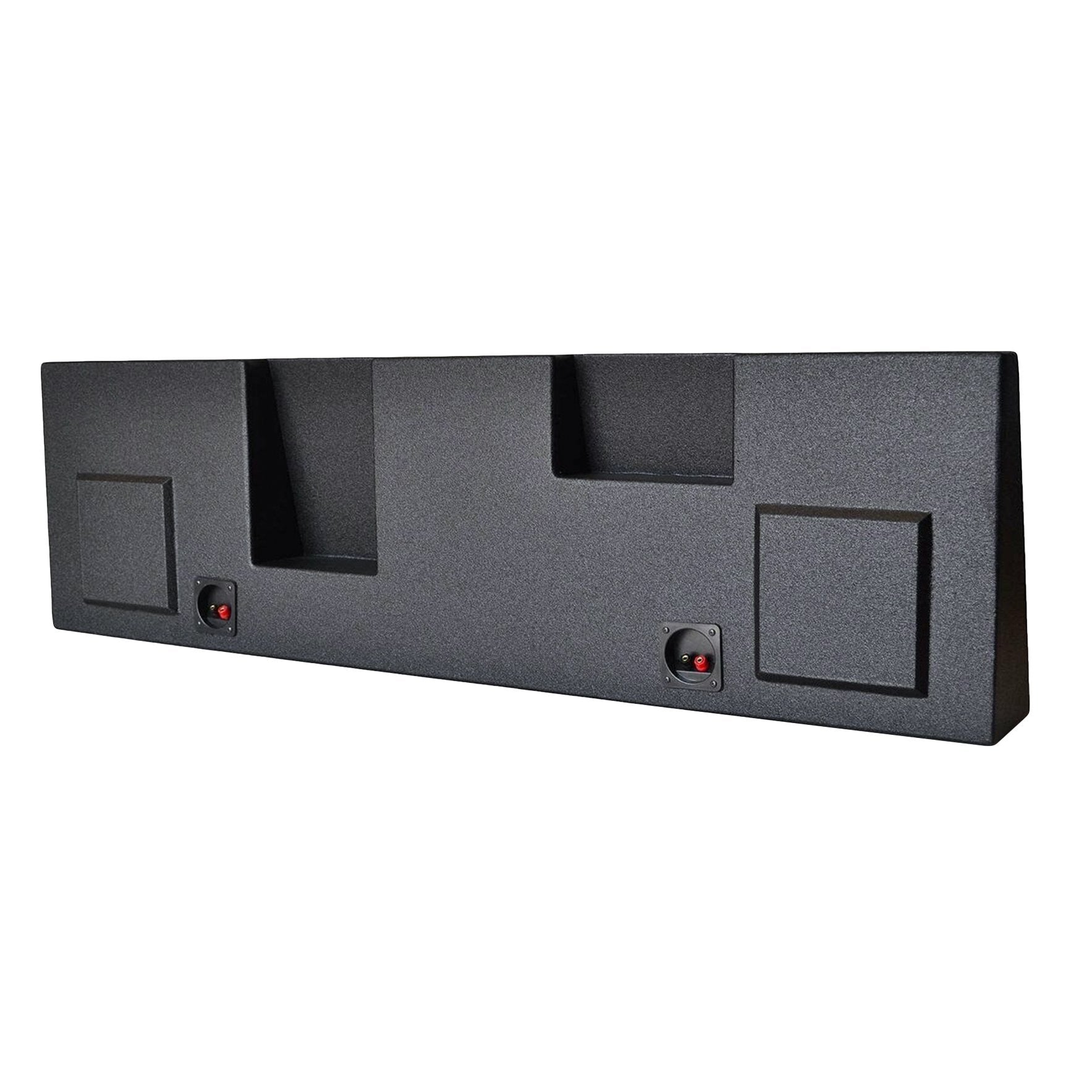 SoundBox Ford F250/F350/F450 SuperDuty Crew Cab 2004-2016 10" Frontfire Subwoofer Enclosure, BedLiner Finish