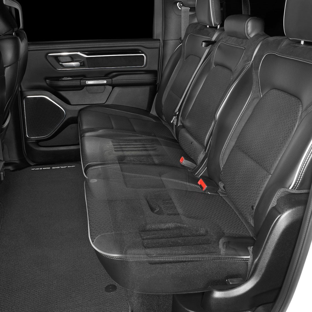 JL Audio SB-D-5GRAMCCR/10TW3, Stealthbox® for 2019-Up RAM 1500 Crew Cab models with Reclining Rear Seat or Fixed Rear Seat with Underseat Storage Tray