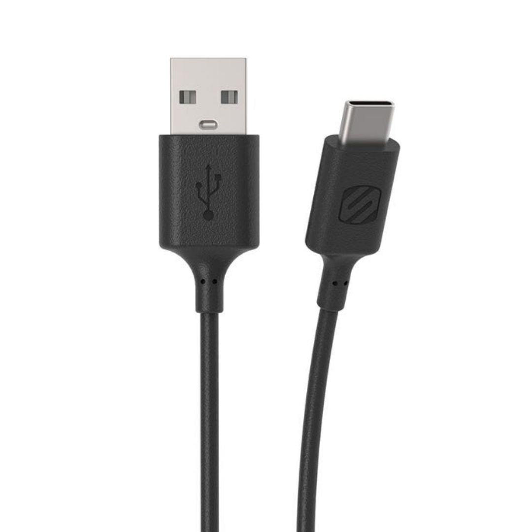 Scosche CA23I, Charge & Sync Cable For USB-C Devices (Black)