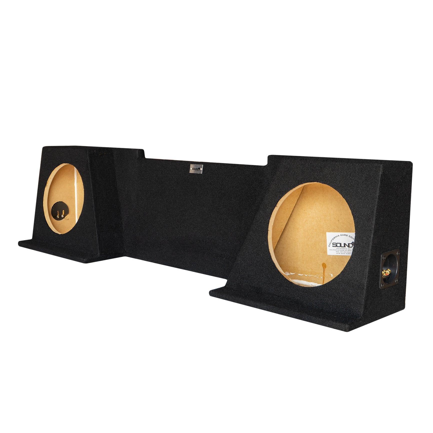 SoundBox Chevy Silverado / GMC Sierra Extended Cab 2008-2013 Dual 10" Downfire Subwoofer Enclosure