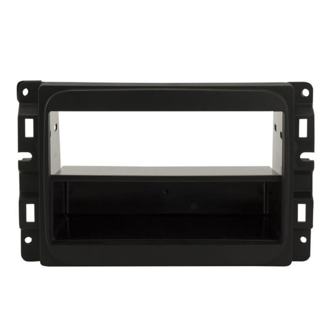 Scosche CR1298B, 2013-Up Ram Truck ISO Double DIN & DIN+Pocket Kit, Models w/Base Level Radios/Trim Pkg