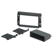 Scosche CR1298B, 2013-Up Ram Truck ISO Double DIN & DIN+Pocket Kit, Models w/Base Level Radios/Trim Pkg