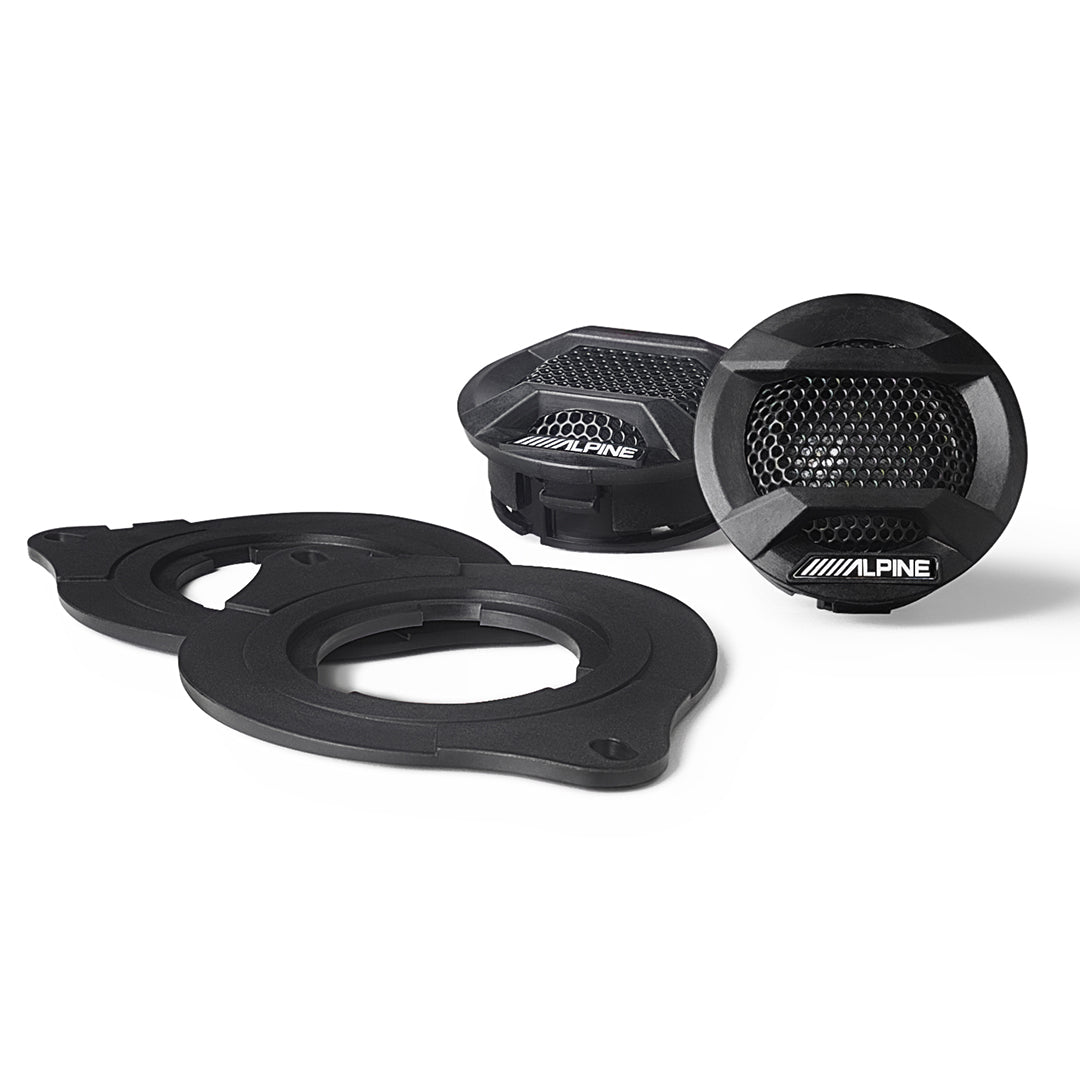 Alpine SPV-10TW-WRA, 1" Weather Resistant Component Tweeters for Select Jeep