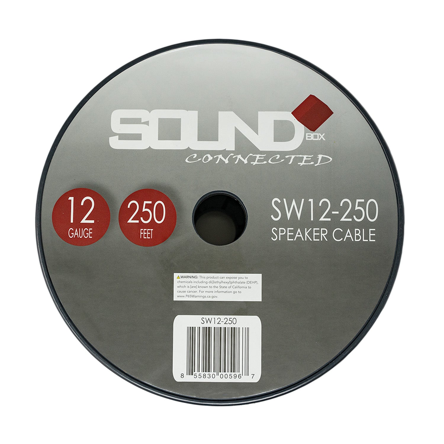 SoundBox SW12-250, 12 Gauge Home / Car Speaker Wire Spool - 250'