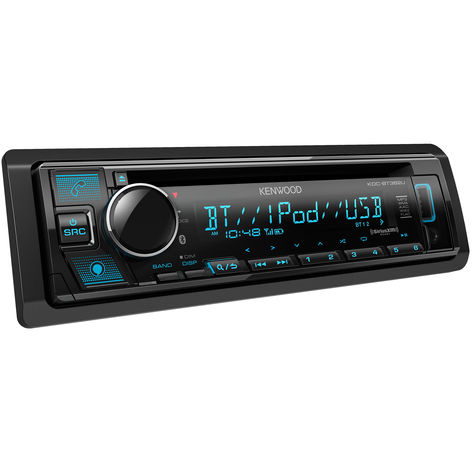 Kenwood KDC-BT382U, Bluetooth CD Receiver w/ Alexa, Front USB & Aux Input