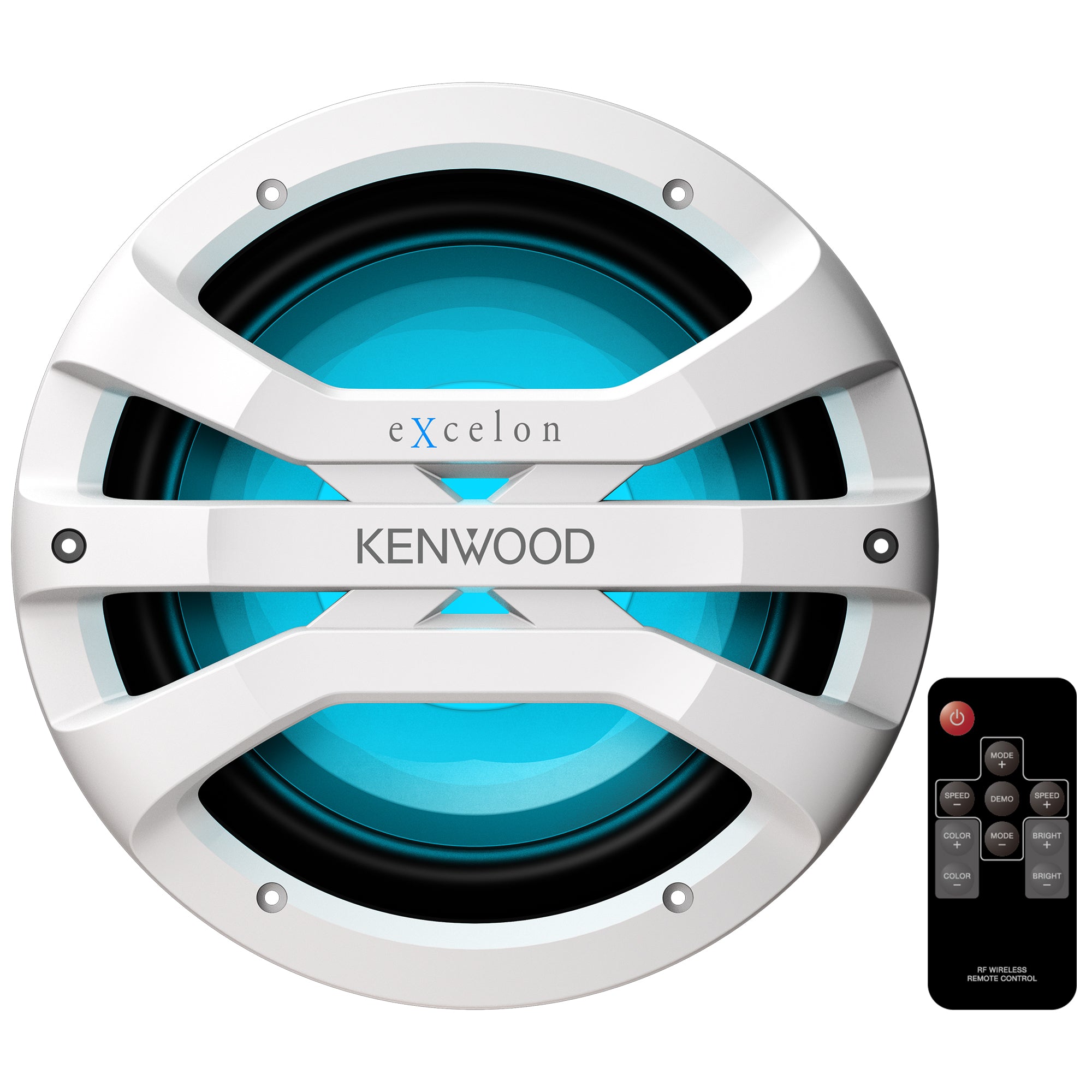 Kenwood XM1041WL, eXcelon 10" Single 4 Ohm Marine / Motorsports Subwoofer, White