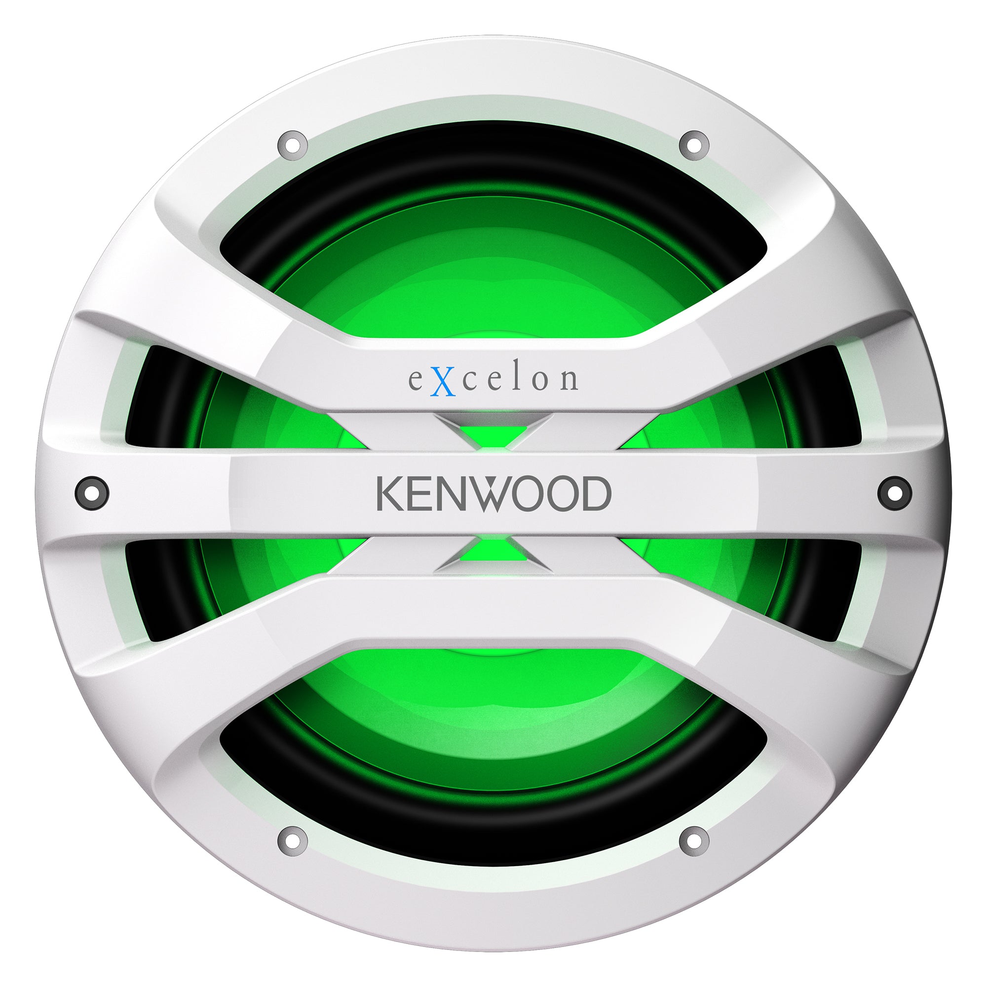 Kenwood XM1041WL, eXcelon 10" Single 4 Ohm Marine / Motorsports Subwoofer, White
