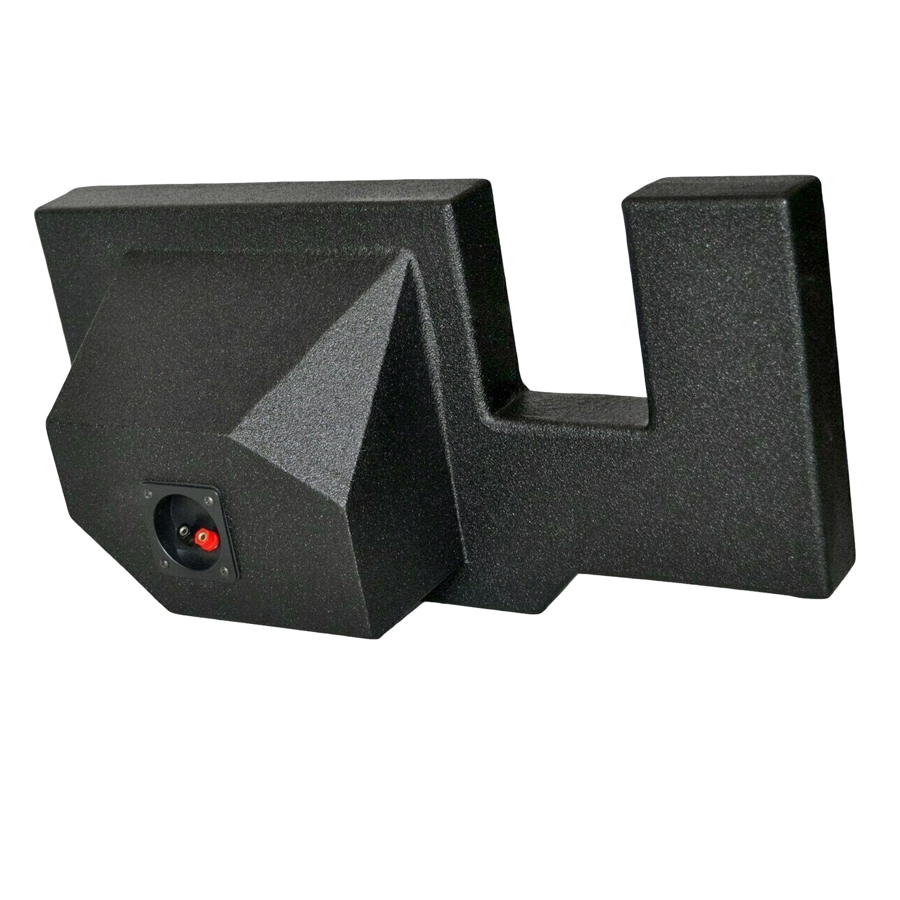 SoundBox Ram Quad Cab/ Crew Cab 2002-2018 Single 10" Upfire Subwoofer Enclosure, BedLiner Finish