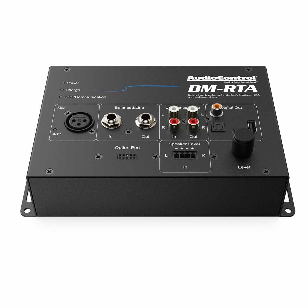 AudioControl DM-RTA BASE KIT, Hard Case w/ Test Leads, USB A to A and Power Supply