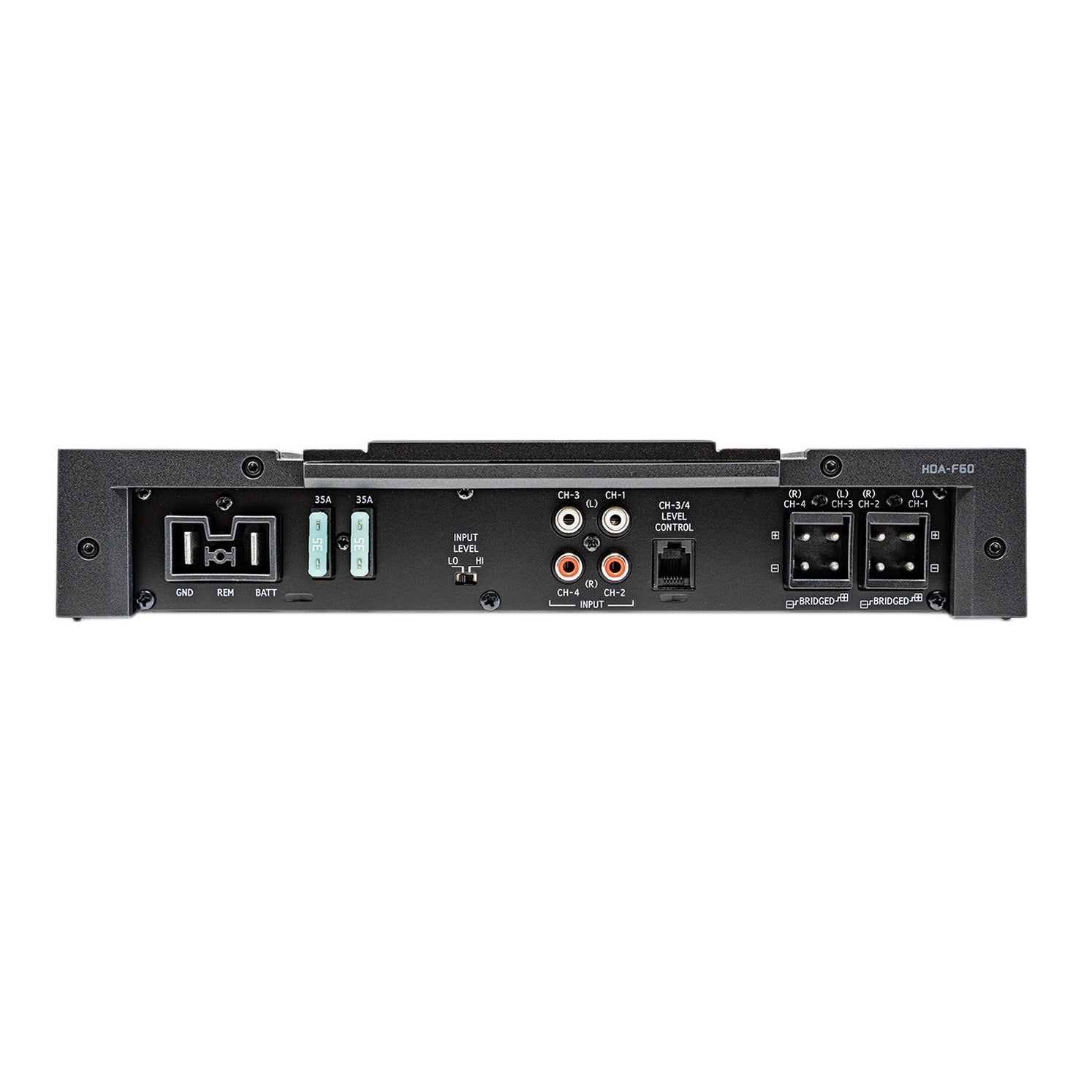 Alpine HDA-F60, Status Hi-Res 4 Channel Full Range Car Amplifier, 480W RMS