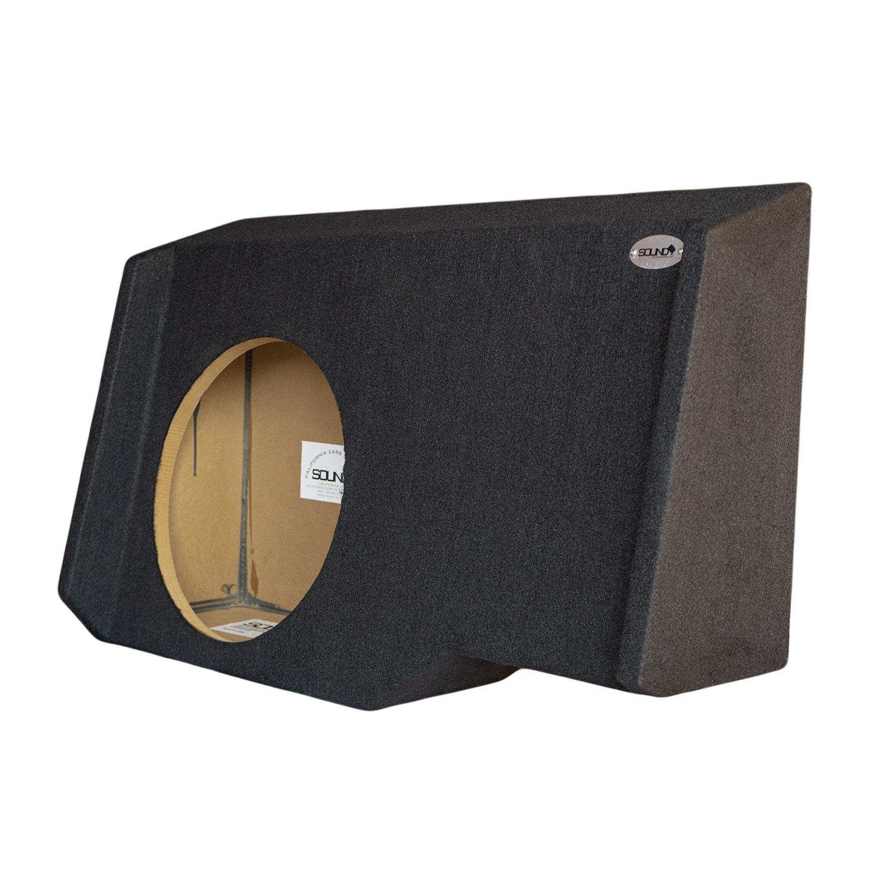 SoundBox Chevy Silverado/ GMC Sierra Crew Cab 2014-2018 Single 12" Downfire Subwoofer Enclosure