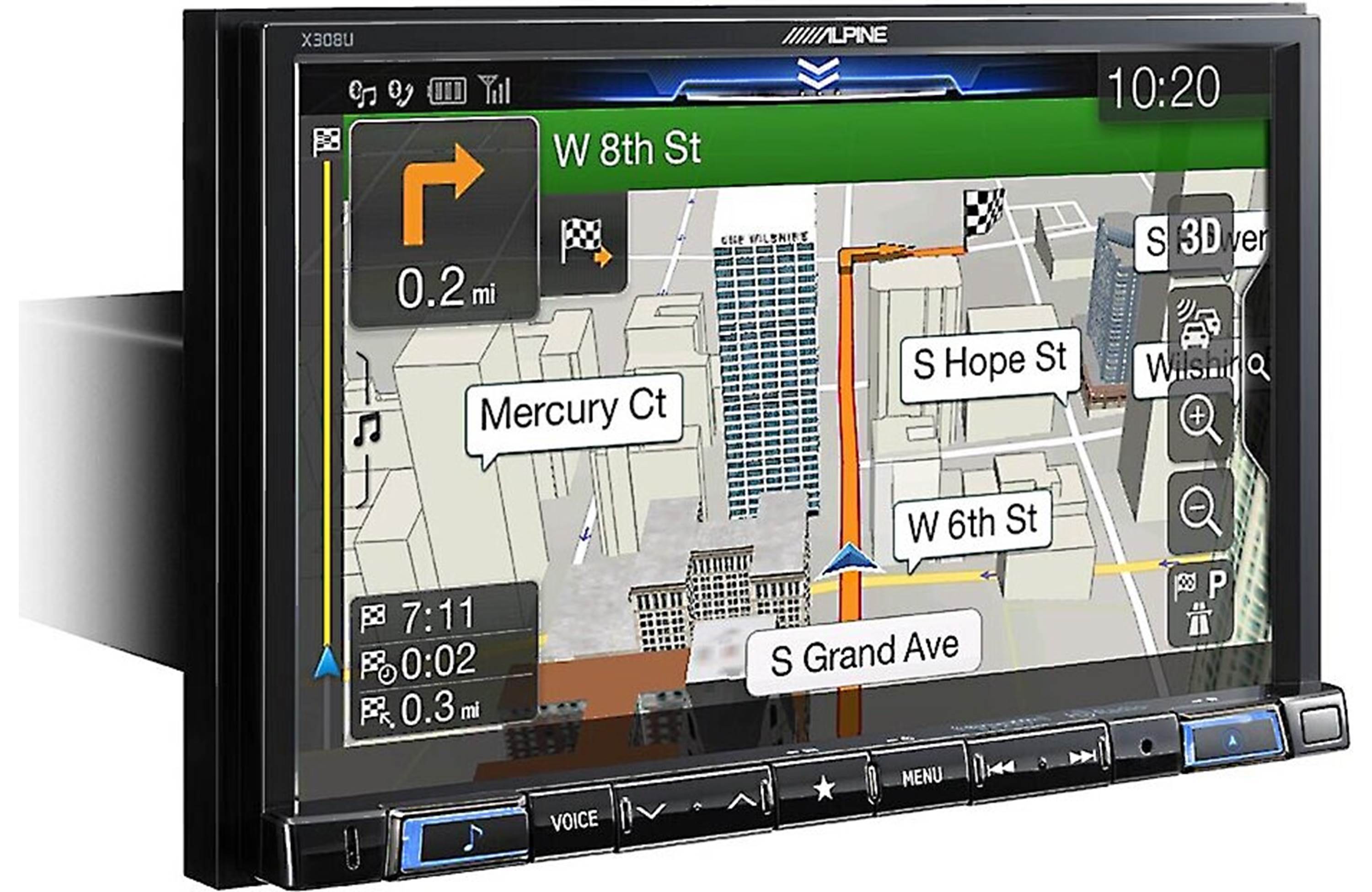 Alpine X308U, 8" Mech-less Navigation Receiver w/ CarPlay & Android Auto (OB)