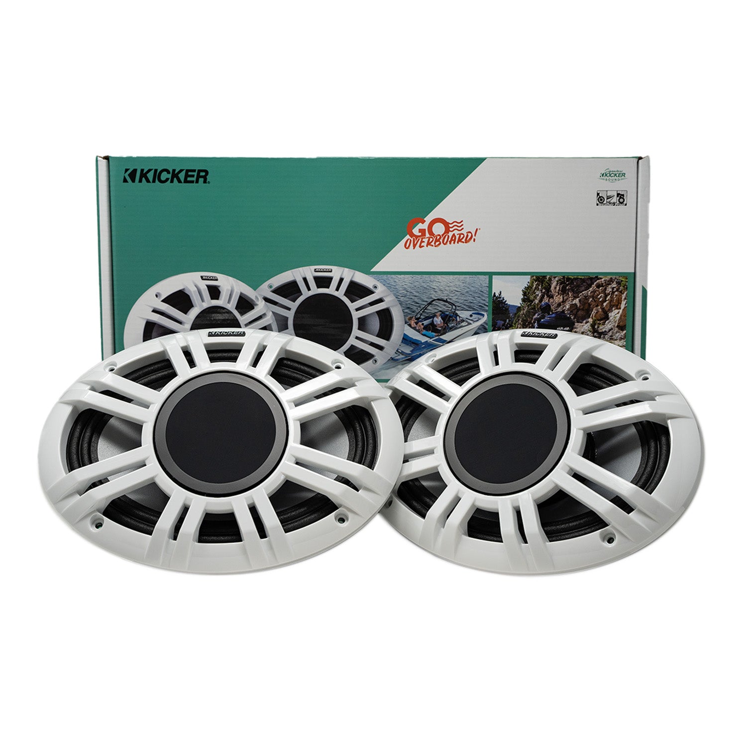 Kicker KMXL694, 6x9" Marine Horn Loaded Compression Driver Speakers (48KMXL694)