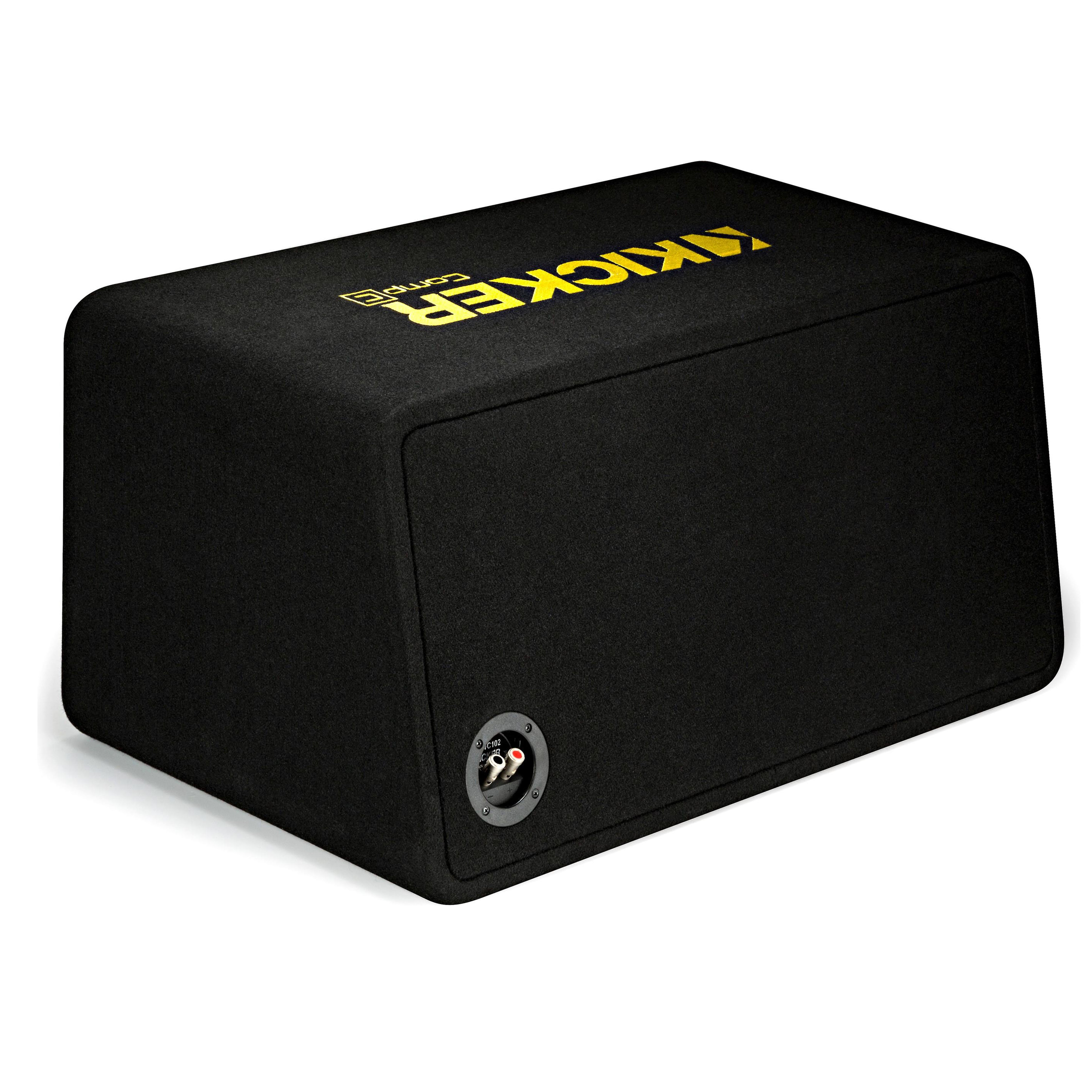 Kicker DCWC122, Dual CompC 12" Subs in Vented Enclosure, 2-Ohm, 600W (44DCWC122)