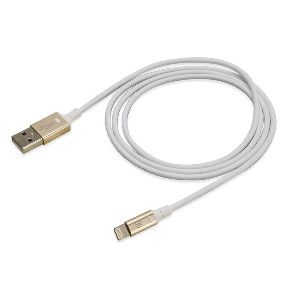 Scosche I2GDA, Charge & Sync Cable For Lightning USB Devices (Gold)