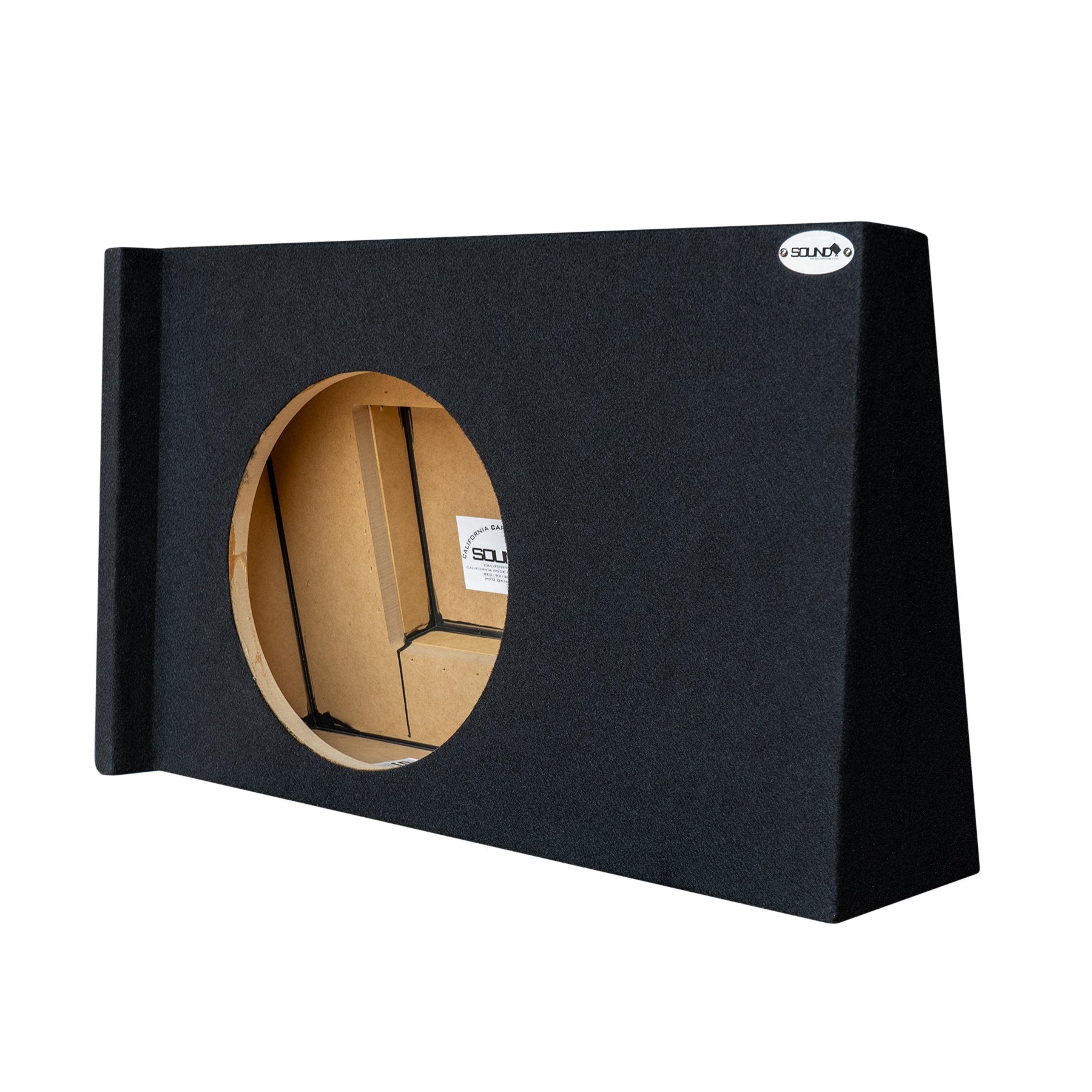 SoundBox Chevy Silverado/ GMC Sierra Crew Cab 2008-2013 Single 12" Downfire Subwoofer Enclosure