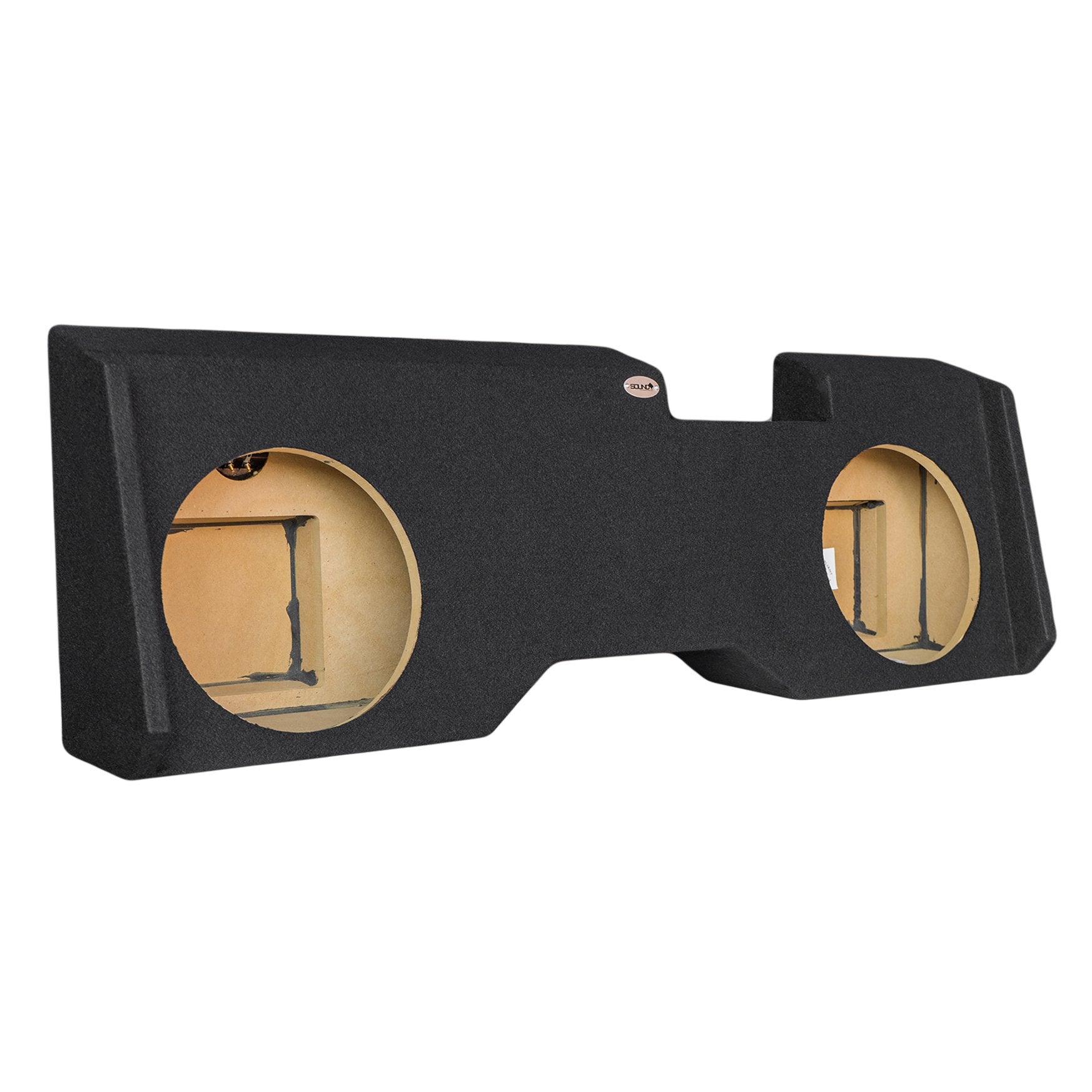 SoundBox Chevy Silverado / GMC Sierra Crew Cab 2014-2018 Dual Ported 10" Downfire Subwoofer Enclosure