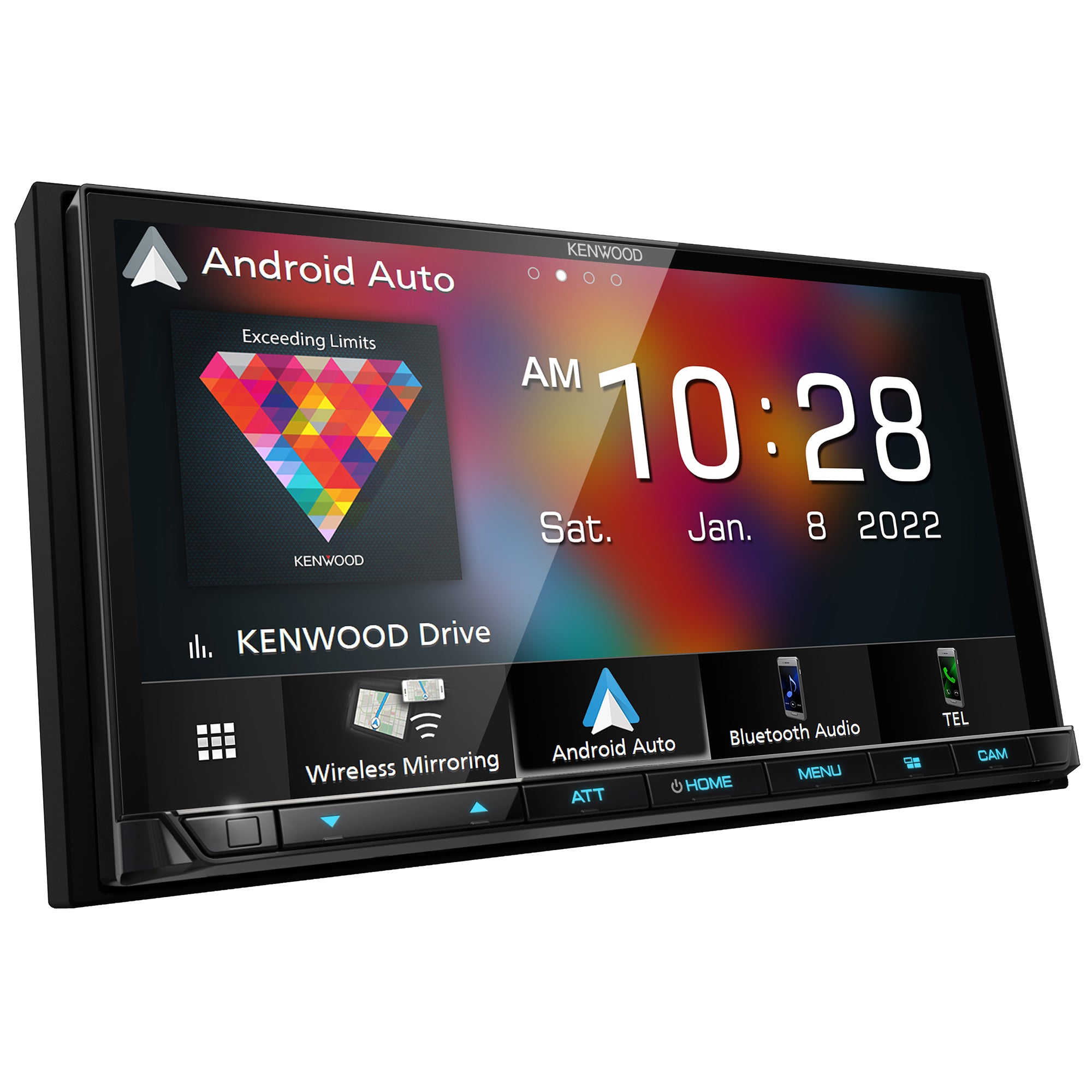 Kenwood DMX9708S, 6.95" Double Din Digital Media Receiver w/ CarPlay & Android Auto
