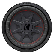 Kicker CWRT10, CompRT Series 10" 4-Ohm Dual Voice Coil Shallow Subwoofer (48CWRT104)