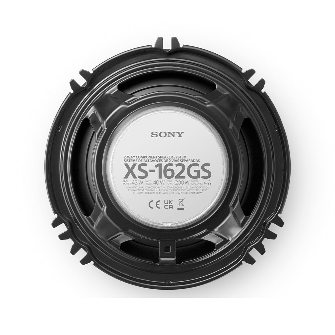 Sony XS-162GS, GS Series 6.5" 2-Way Component Car Speakers, 250W Peak