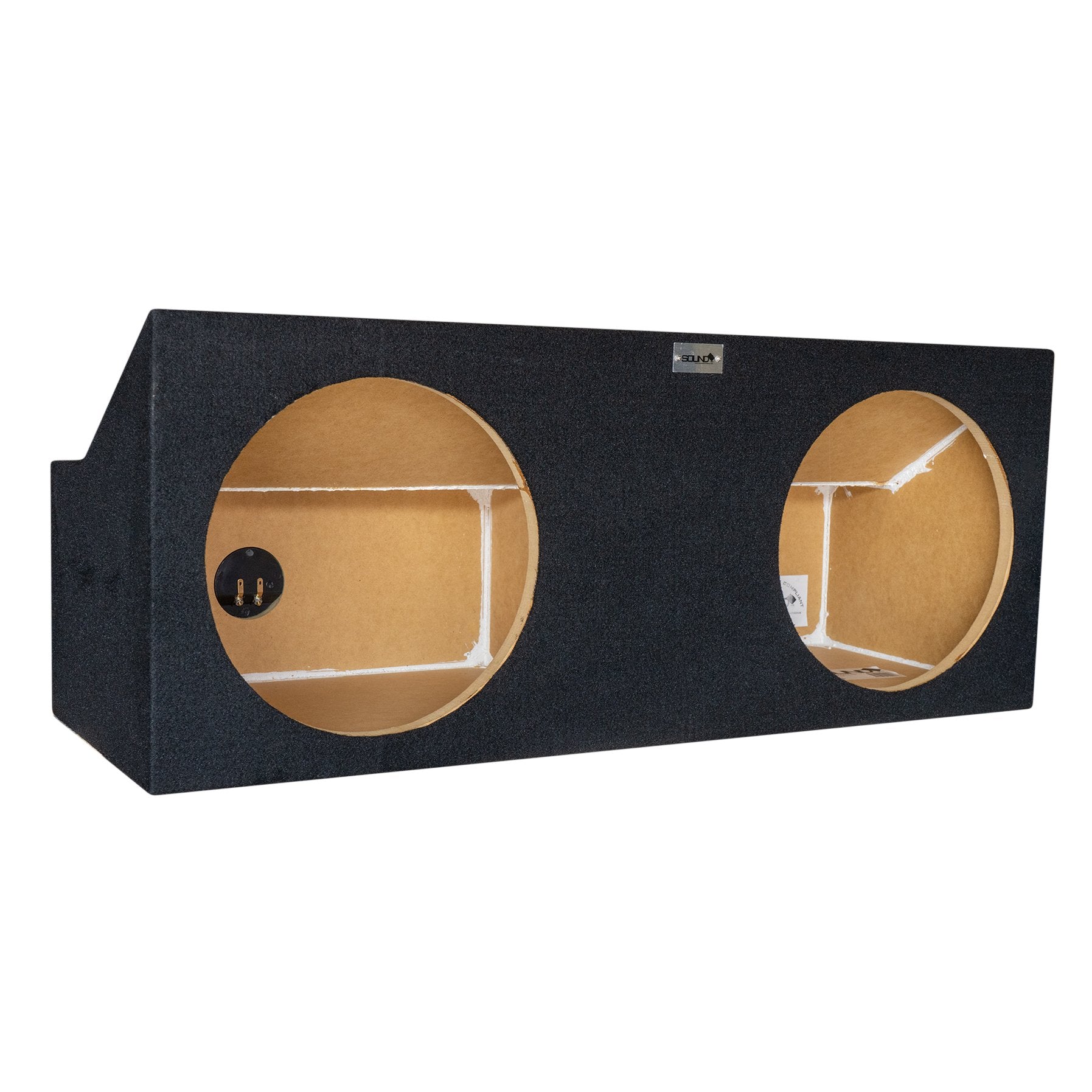 SoundBox Ford Mustang Coupe 2005-2015 Dual 12" Rear Firing Subwoofer Enclosure