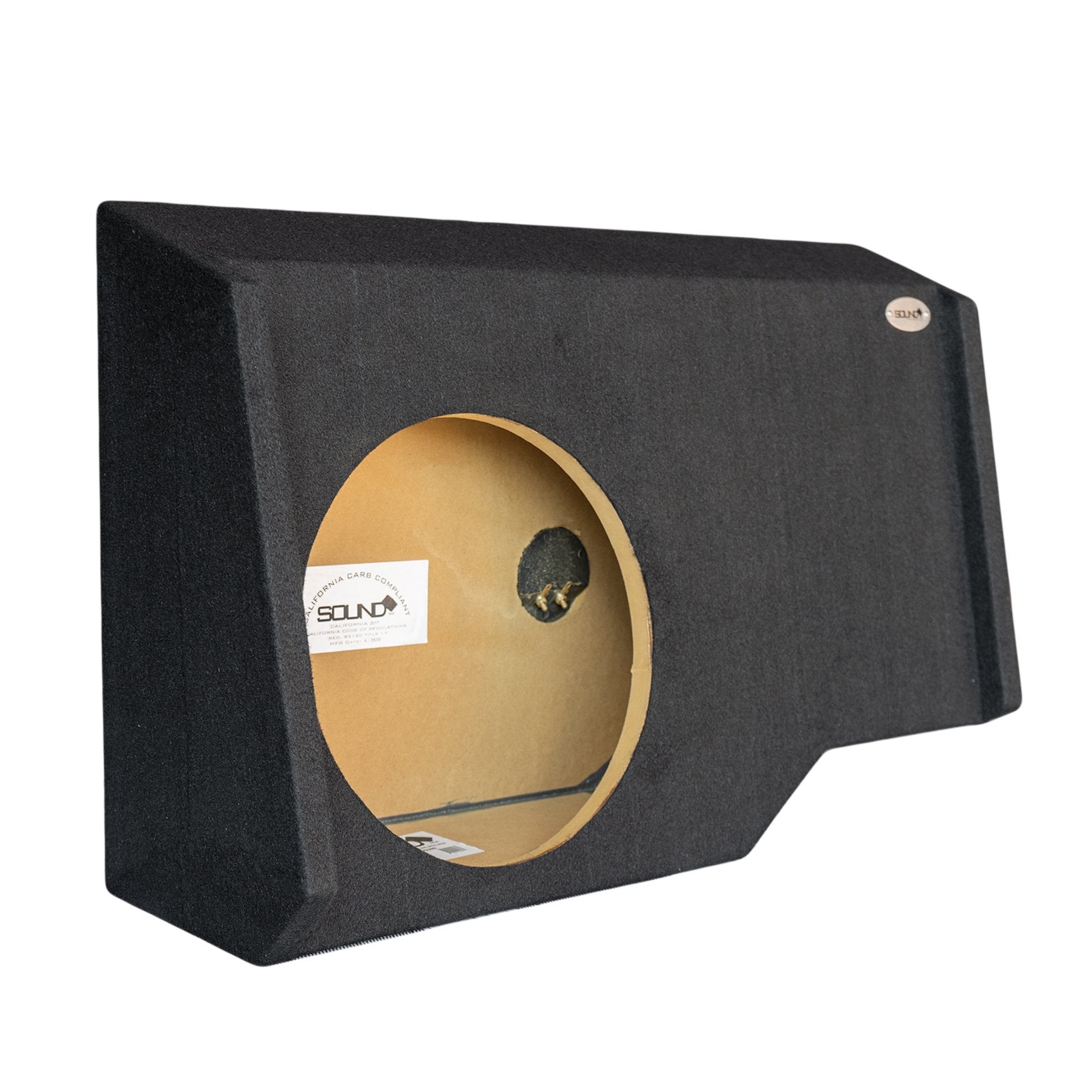 SoundBox Chevy Silverado/ GMC Sierra Crew Cab 2014-2018 Single 12" Downfire Subwoofer Enclosure