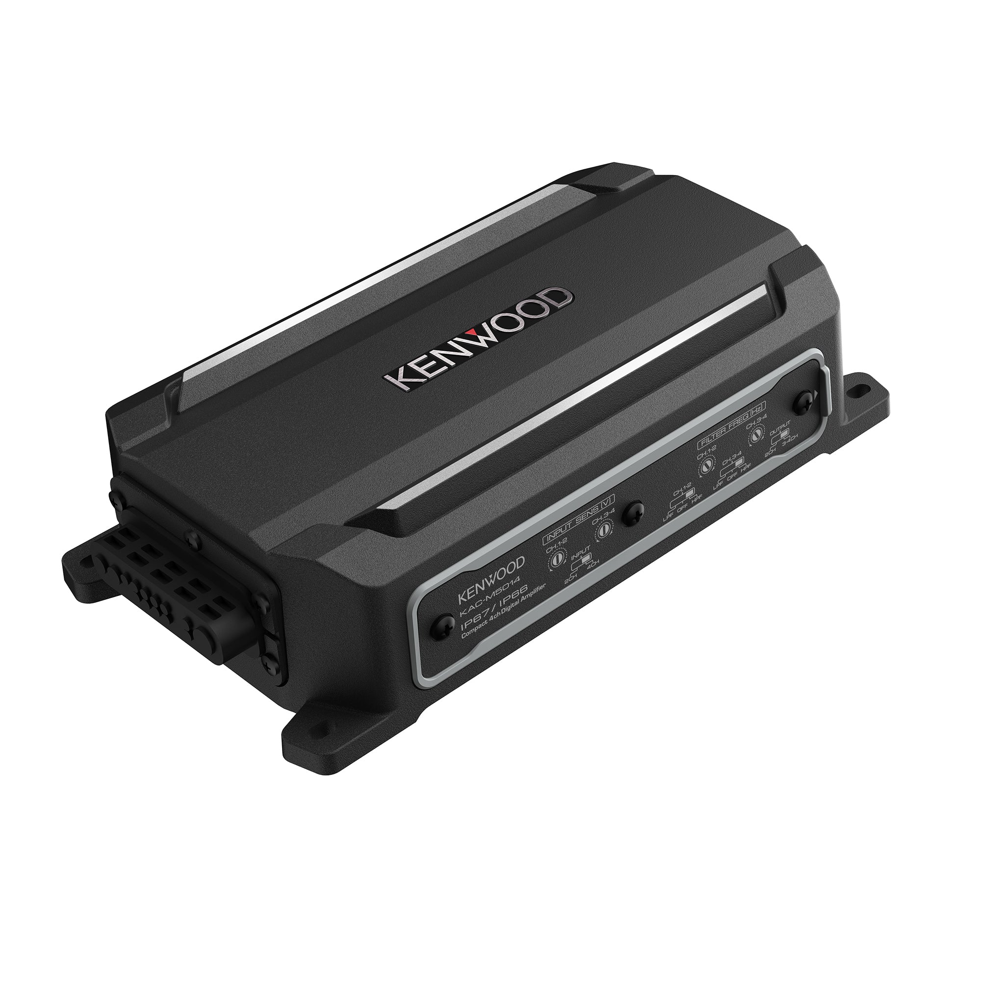 Kenwood KAC-M5014, 4 Channel Marine / Powersports Amplifier - 50 Watts RMS x 4