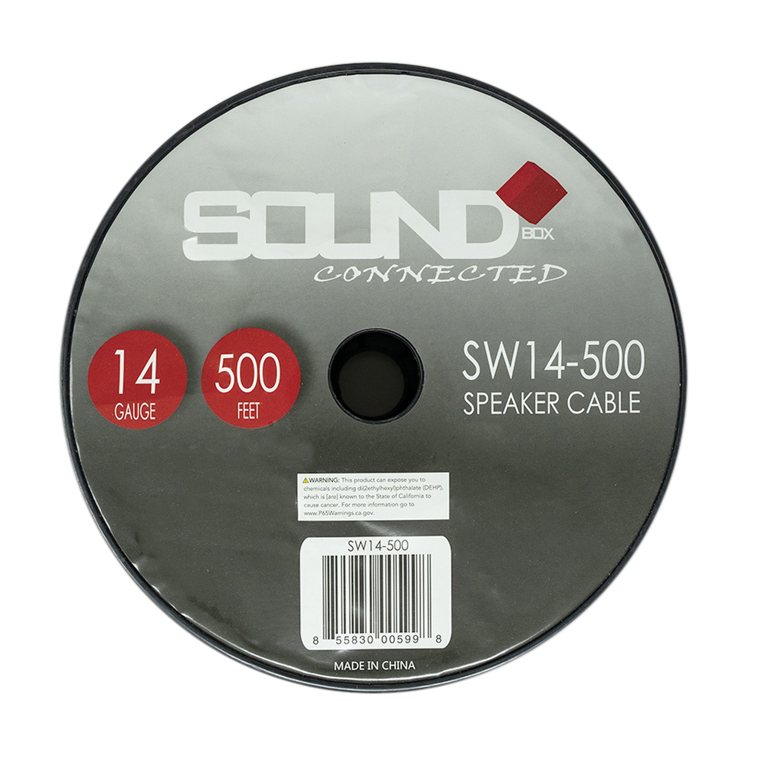 SoundBox SW14-500, 14 Gauge Home / Car Speaker Wire Spool - 500'