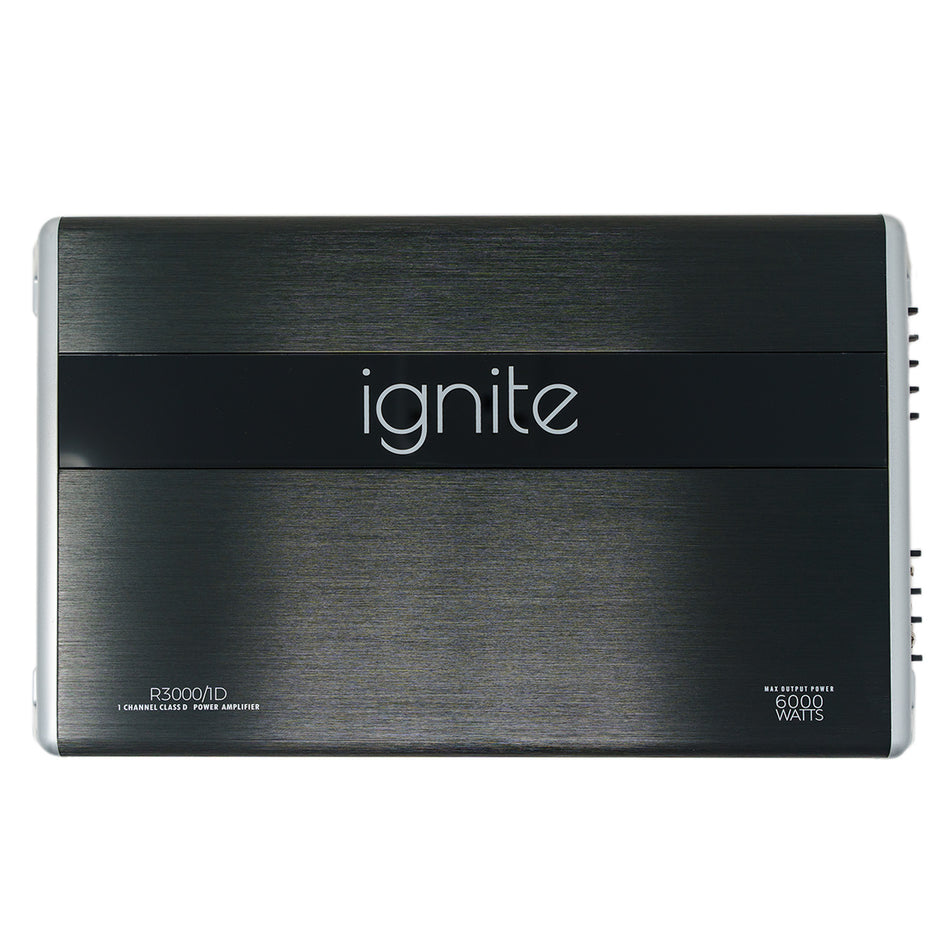 Ignite Audio R3000/1D, Class D Mono Block Car Amplifier, 6000 Watts
